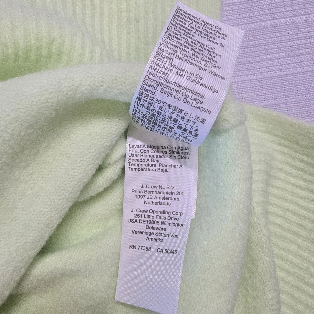 NWT J. Crew Extra Soft Lime Green Crew Neck Sweater XS Womans Wool Blend Preppy